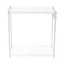 2 Tier Adjustable Steel Wire Shelving Unit Metal Rack Home Kitchen Storage Shelf