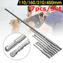 7pcs 6-12mm SDS Plus Shank Electric Hammer Drill Bit Set Carbide Tip Masonry Concrete Brick Drill Bit