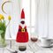 Xmas Santa Claus Red Wine Bottle Cover Wrap Christmas Party Table Dinner Decor Cover Bags Home Party