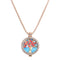Trendy Rhinestone Fragrance Necklace Life Tree Essential Oil Necklace For Women