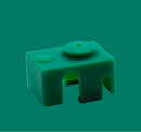Green/Pink/Yellow/White Silicone Case For V6 PT100 Aluminum Block 3D Printer Part Hot End
