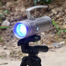 XANES ER698 4x50W LEDs 4 Colors Light Zoomable Charging Indicator UV Flashlight Fishing Lamp