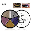 XLOONG 5 colors Eye Shadow Palette Shimmer Eyes Makeup Set