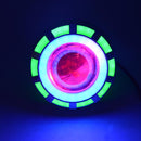 BIKIGHT 12-85V 1200LM LED Electric Bike Headlight Front Light 3 Modes Modified Demon Eyes Motorcycle