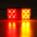 Pair 12V 8 LED Lights Tail Lamp Stop Indicator For Trailer 4WD 4X4 Camper Ute