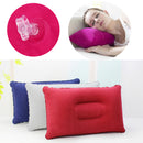 Folding Double Sided Inflatable Pillow Suede Fabric Cushion Camping Home Bedding Decor
