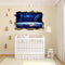 MIICO Creative 3D Universe Planet Broken Wall Removable Home Room Decorative Wall Decor Sticker