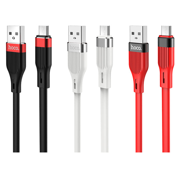 HOCO U72 2.4A Type C Micro USB Fast Charging Data Cable For Huawei P30 Pro Mate 30 Xiaomi Mi9 9Pro Redmi 7A Redmi 6Pro OUKITEL Y4800