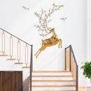 Miico SK9345 Golden Deer Painting Sticker Wall Sticker Home Decorative Sticker Removable Sticker