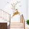 Miico SK9345 Golden Deer Painting Sticker Wall Sticker Home Decorative Sticker Removable Sticker