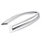 2Pcs Chrome ABS Car Rear Fog Lamp Cover Trims Light Decor for VW Tiguan 2010-2015