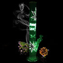 18 Inch Luminous Glass Joint Pipes Bubblers for Smoking Recycler Glass
