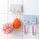 Bathroom Storage Rack Wall Mounted Shaver Holder Organizer 4 Hanger Hooks Towel Holder Key Shelf