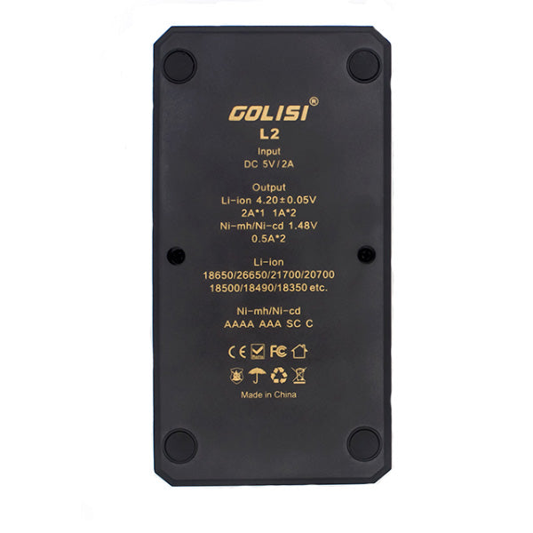 GOLISI L2 5V 2A Quick USB Charging Battery Charger Current Optional Smart Overcharging Protection