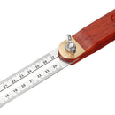 Drillpro 0-22/0-27cm Sliding Angle Ruler T Bevel Hardwood Handle Rotatable Engineer Ruler for Woodworking
