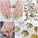 6Pcs 3D Glass Glitter Nail Sequins Set Aurora Shimmer Nail Decoration Nail DIY Art Decoration