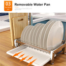 New 304 Stainless Steel Double/Three Tier Plate Rack Kitchen Shelf Rack Drying Drain Storage Plate Dish Rack Holders Tool Organizers