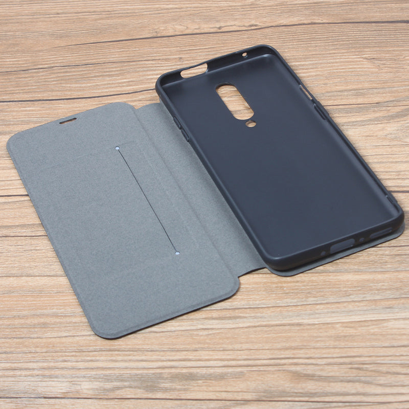 For OnePlus 7 Pro Case Bakeey Flip with Stand Card Slot Full Body Brushed Leather Shockproof Soft Protective Case