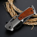 LAOTIE MDZD104 215mm Titanium Plating EDC Folding Knife Outdoor Emergency Survival Tools Kit Cutter