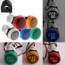 3pcs Yellow Light 2in1 22mm AC50-500V 0-100A Amp Voltmeter Ammeter Voltage Current Meter With CT Au23