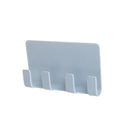 Bathroom Storage Rack Wall Mounted Shaver Holder Organizer 4 Hanger Hooks Towel Holder Key Shelf