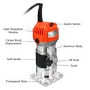 Raitool 800W 30000RMP Electric Hand Trimmer 1/4 Inch Corded Wood Laminate Palm Router