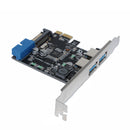 SSU V14S PCI - E to USB 3.0 Expansion Card with Front 19 / 20 Pin Interface for Desktop Computer