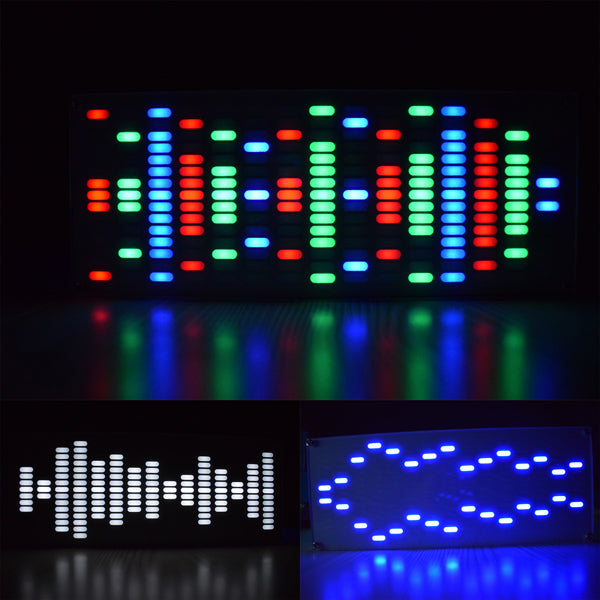DIY Big Size Touch Control 225 Segment LED Digital Equalizer Music Spectrum Sound Waves Kit