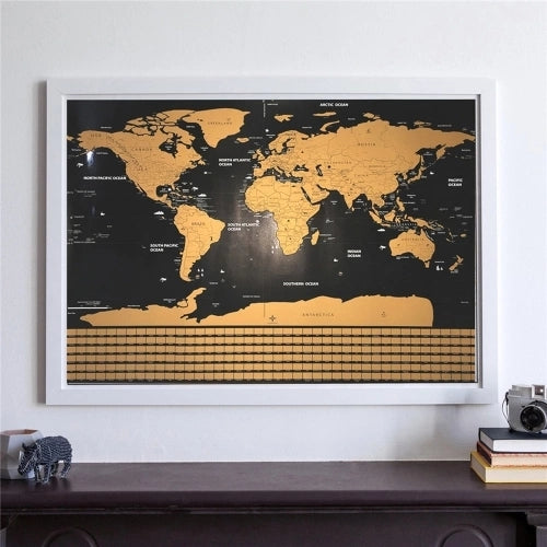 Scratch Off Map Interactive Vacation Poster World Travel Maps