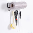 Hook Rail Bathroom kitchen organizer Multi-function paper towel holder Wall