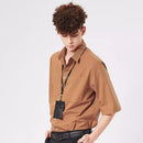 Xaiomi VLLICON ID Credit Card Holder Card Storage Bag Work Permit Leather Card Bag With Lanyard