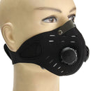 Motorcycle Bike Anti Dust Face Mask With Filter Cycling Ski Windproof Black