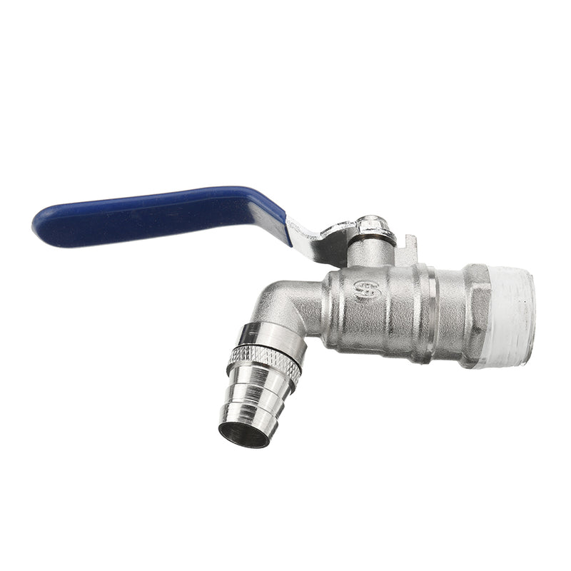 S60x6 2'' Brass IBC Tank Drain Adapter to 3/4'' Brass Garden Tap Hose Barb Coupler Coarse Thread Outlet Tap Connector Valve Fitting Parts for Home Garden