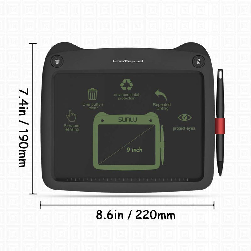 Enotepad EP0109/EP0109A LCD Panda Writing Tablet 9 Inch Electronic Drawing Writing Board Portable Handwriting Notepad Gift for Kids Children