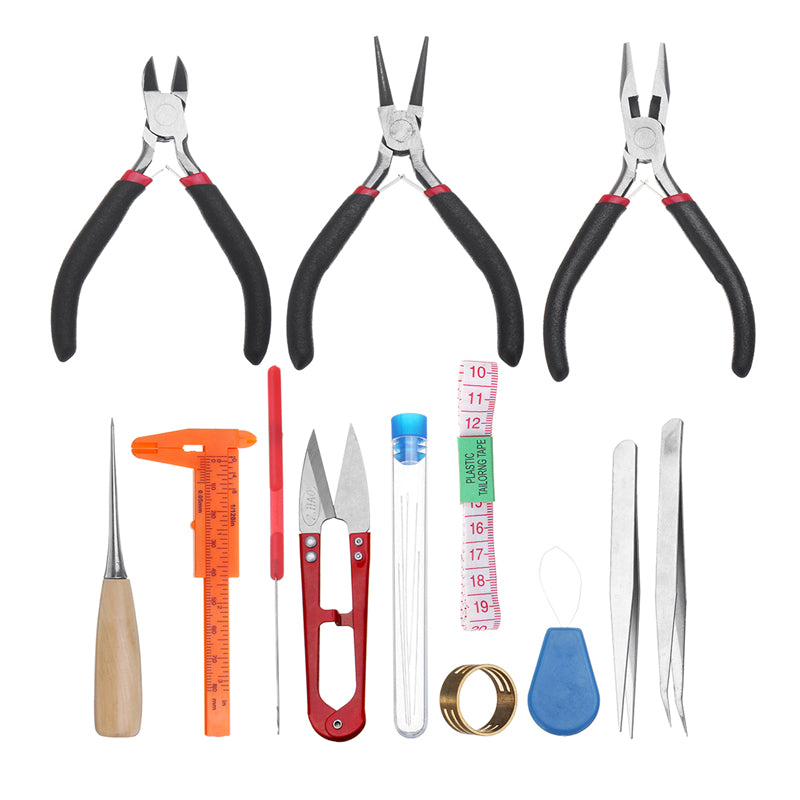 23Pcs DIY Jewelry Making Tools Repair Kit Jewelry Pliers Beading Wire Set Craft