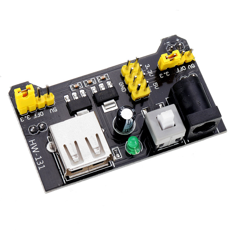 830 Point Solderless Breadboard 65pcs Jumper Cable MB-102 Power Supply Module Complete Kit