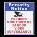 5X Premises Protected By 24 Hour Video Surveillance Sign Sticker Security Camera