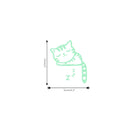 Sleeping Cat Creative Luminous Switch Sticker Removable Glow In The Dark Wall Decal Home Decor
