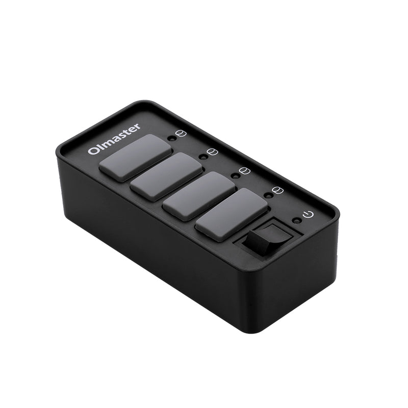 OImaster HB-8517U3 USB3.0 4 Ports Adapter 5Gbps with Dustproof Cap Switch Connector USB Hub for PC Laptop