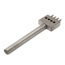 Leather Craft Round Hole Punch Cutter 2/4/6 Hole Row Puncher 5mm Spacing Hole Punch