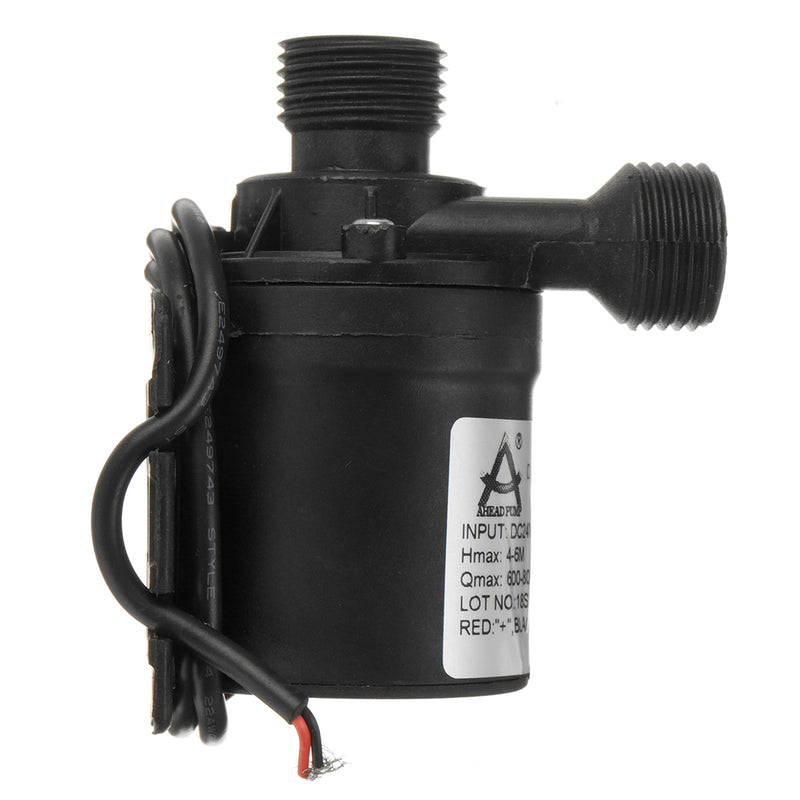 19W/24W 5M Submersible Hot Water Circulation Pump Solar Brushless Motor 800L/H 850L/H
