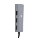 BIAZE HUB4 Aluminum Alloy USB 3.0 to 4-Port USB 3.0 OTG HUB Adapter 1M