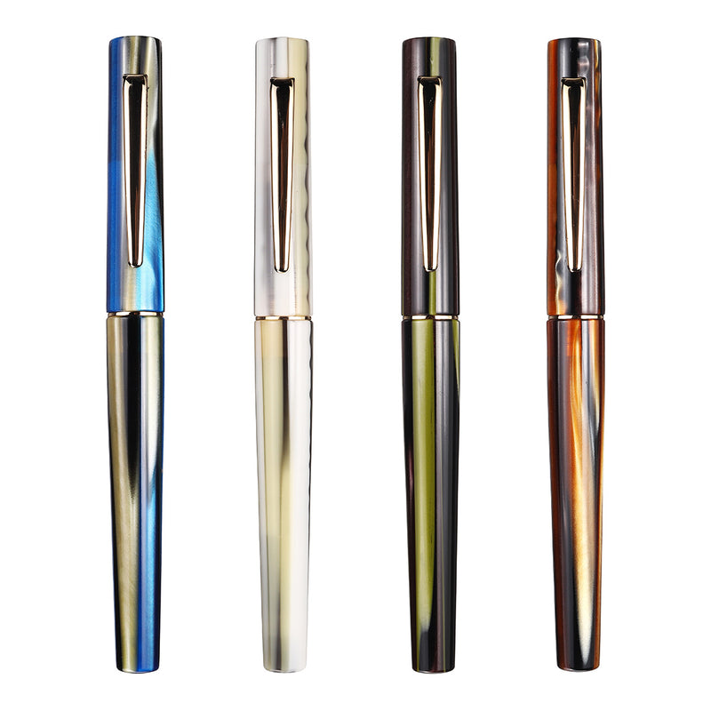 Moonman N3 Celluloid Acrylic Beautiful Stripes Fountain Pen EF 0.38mm Nib Fashion Excellent Office Writing Pen Gift Set
