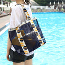 Honana HN-TB25 Travel Mesh Organizer Bag Fashion Large Beach Toiletry Storage Tote Bag