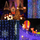 3Mx3M 432LEDs Christmas Fairy String Wedding Curtain Light Lamp 220V