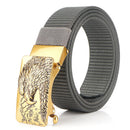 ENNIU 125cm Men Nylon Vintage Belt Automatic Buckle Quick Release Tactical Belts Leisure Waistband