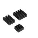 3Pcs Anodised Aluminum Heatsink Sliver/Gold/Green/Blue/Black 5 Color Optional with 3M tape for Raspberry Pi 4B