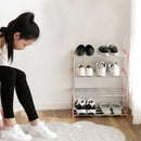 4 Layers DIY Shoe Racks Storage Organizer Stainless Steel For Dormitory