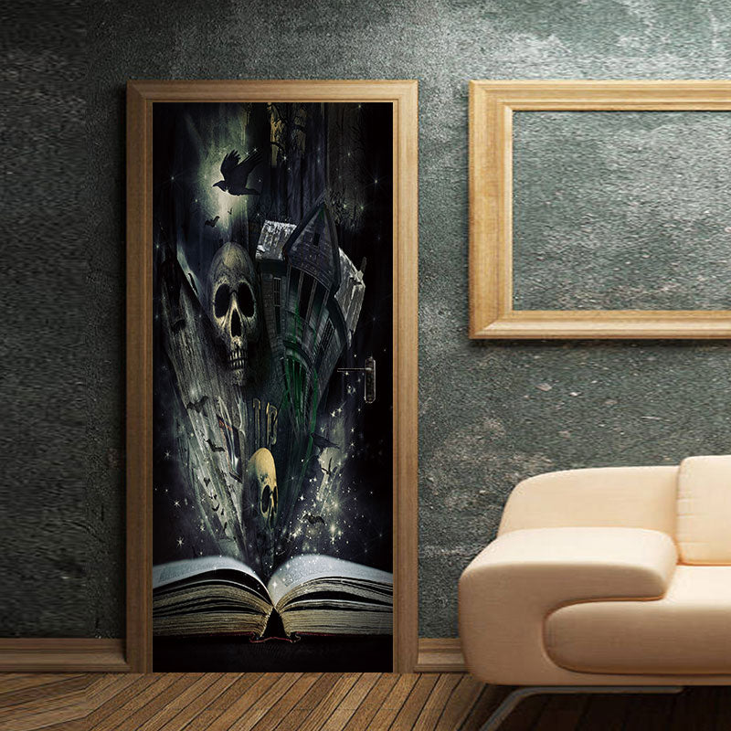 Miico MT006 Door Sticker Halloween Sticker Horror Wall Sticker Removable Stickers
