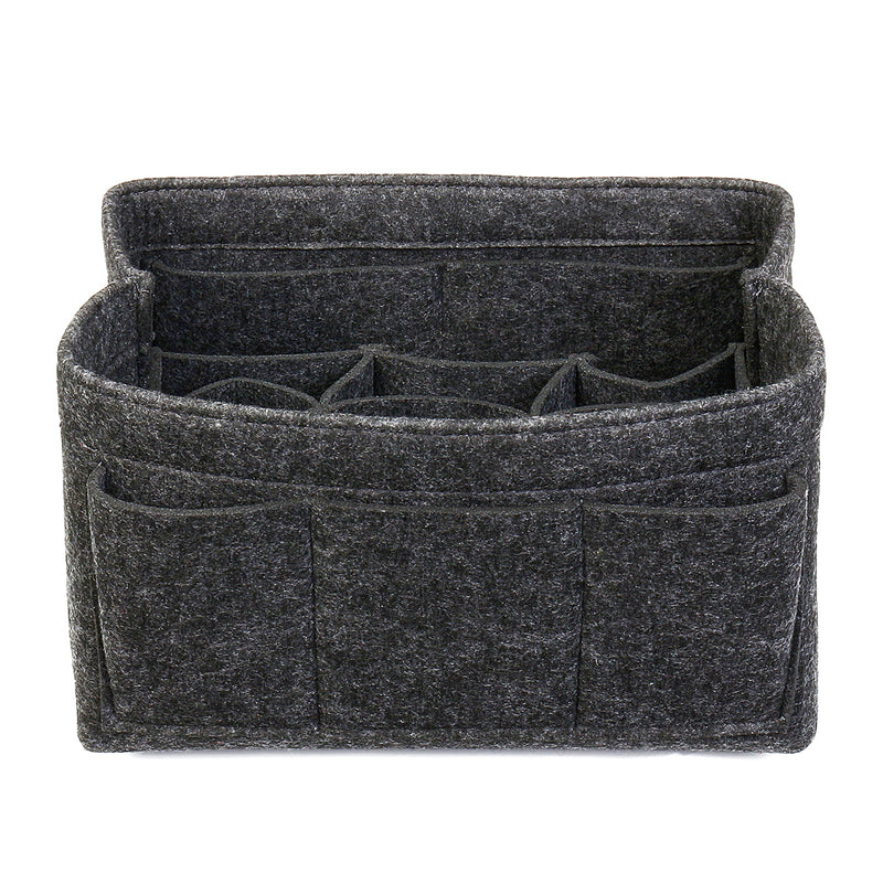 Felt Insert Bag Multi Pockets Handbag Purse Organizer Cosmetic Makeup Travel Desktop Organizer
